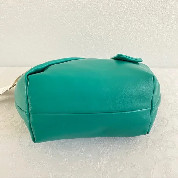 Zara blue green leather handbag - Picture 5 of 13